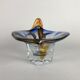 Bohemian art glass bowl, 1960's