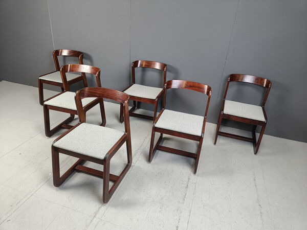 Chaises de salle à manger vintage par Mario Sabot, années 1970