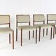Set of 4 Niels O Möller model 80 chairs
