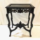 Blackened wooden openwork harness