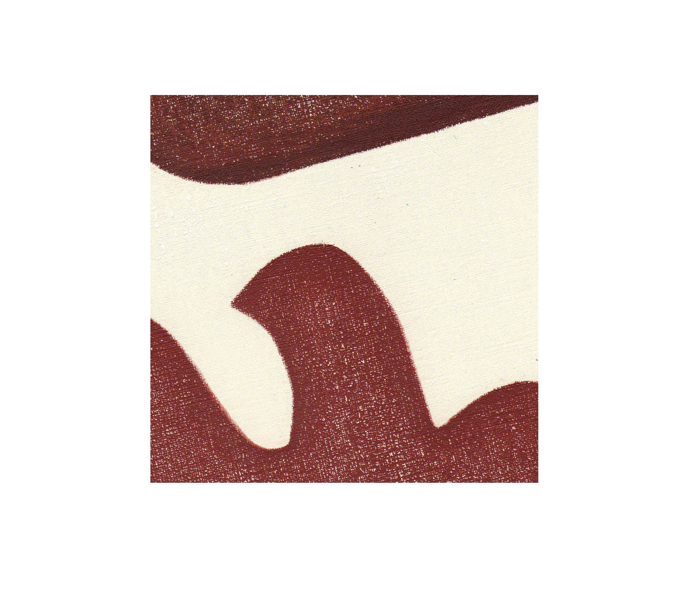 Birds painting - terracotta - signed Eawy