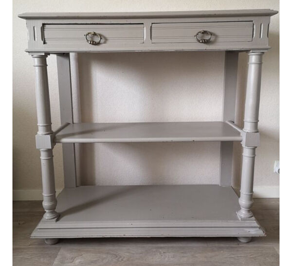 Meuble métier console desserte peinte