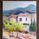 Paysage de provence sur toile