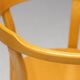 Stackable chairs in curved beech.