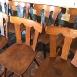 Lot of 14 vintage bistro chairs