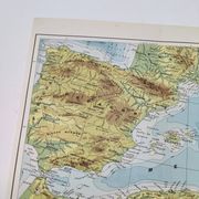 Carte Méditerranée 1950