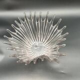 Élégant Centre de Table / coupe en Cristal - Forme de Corolle