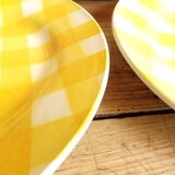3 flat plates model "Scottish" Digouin Sarreguemines