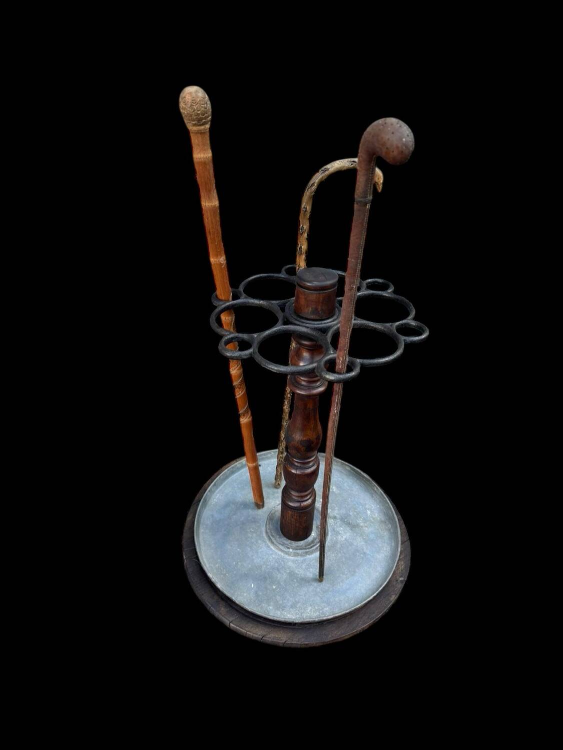Important period walking stick and umbrella stand from the 1900s