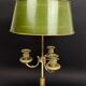 Bronze bouillotte lamp from the 19th century.