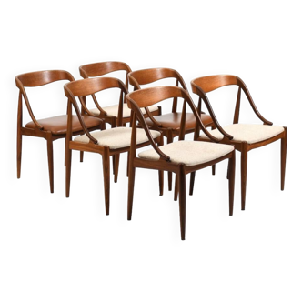 Chaises de salle à manger en teck de Johannes Andersen 1960