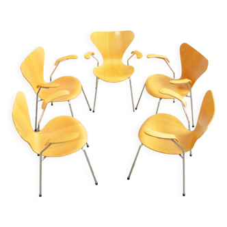 Chaises d'Arne Jacobsen pour Fritz Hansen