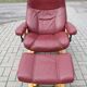 Armchair with Footstool, Stressless, Switzerland, 1970s