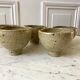 lot de 5 petits bols en céramique / grès émaillé / poterie artisanale années 70