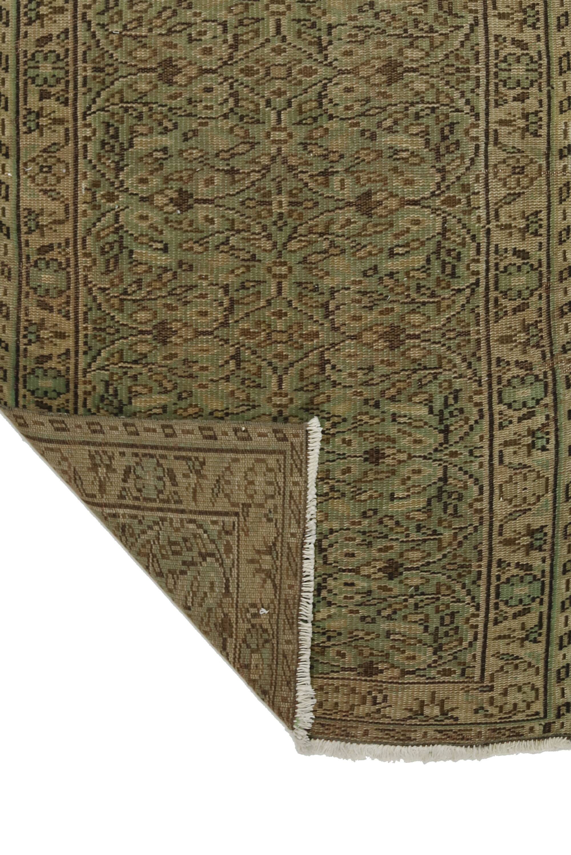 Turkish Anatolian Handmade Vintage Area Rug 195 cm x 90 cm