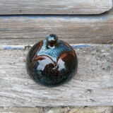 Pot with ceramic lid of Vintage Art Feu Follet