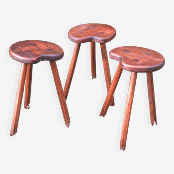 Low shepherd stool set of 3