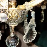 European chandelier with crystal tassels