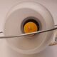 White opaline art deco hanging