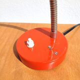 Revised 1970s orange vintage adjustable lamp