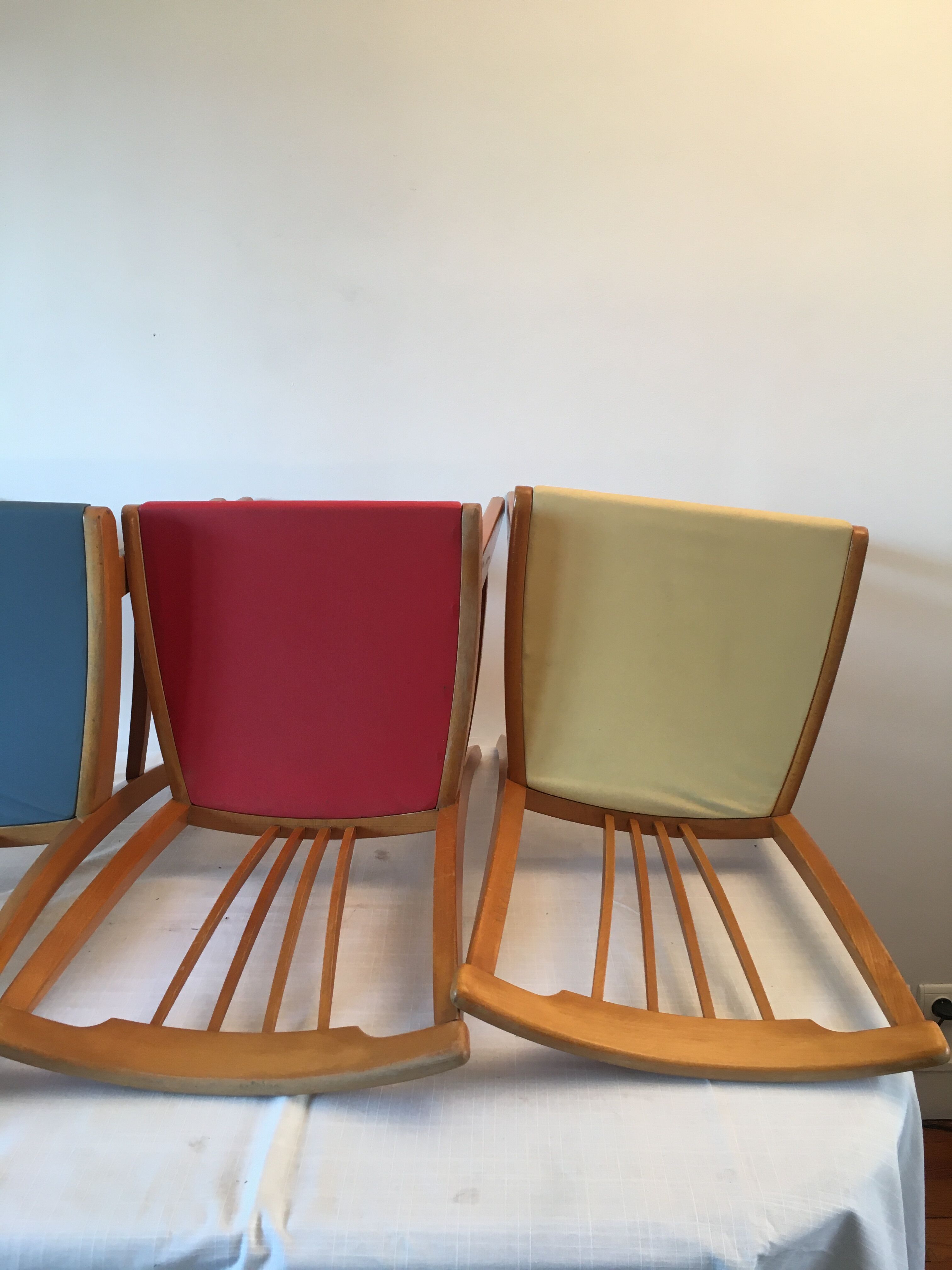 4 vintage chairs 60s