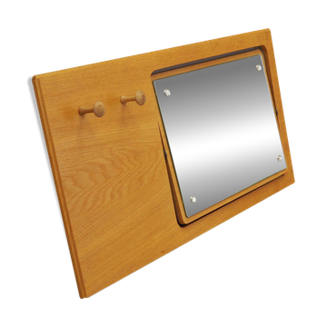 Hanger with mirror, Danish design, 1980s, production: Denmark