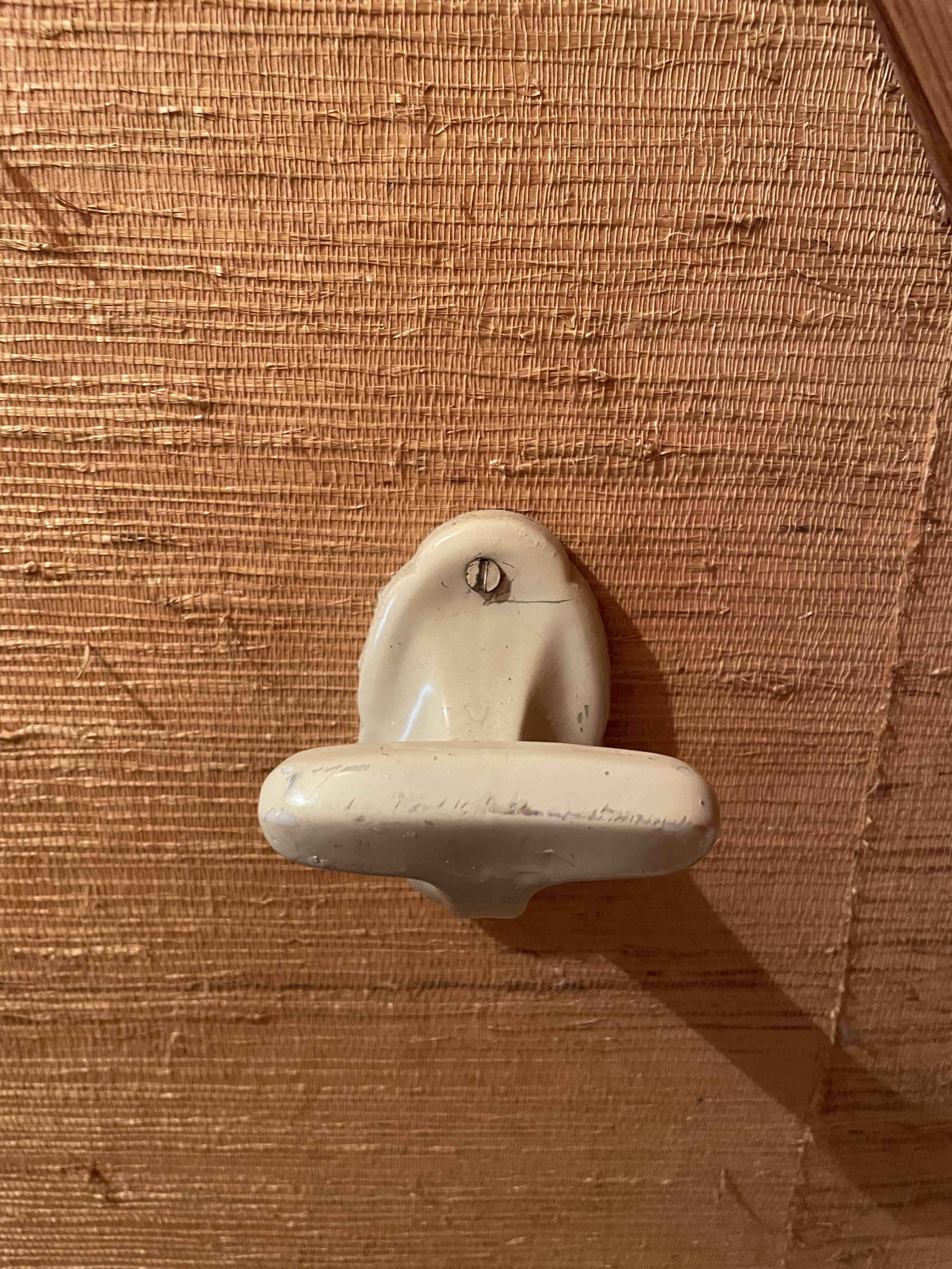 Vintage ceramic wall hook
