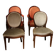 Set of 4 antique mahogany dining room chairs Louis Seize 1780-1810