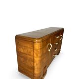 Buffet en noyer Art déco italien, de grande qualité.