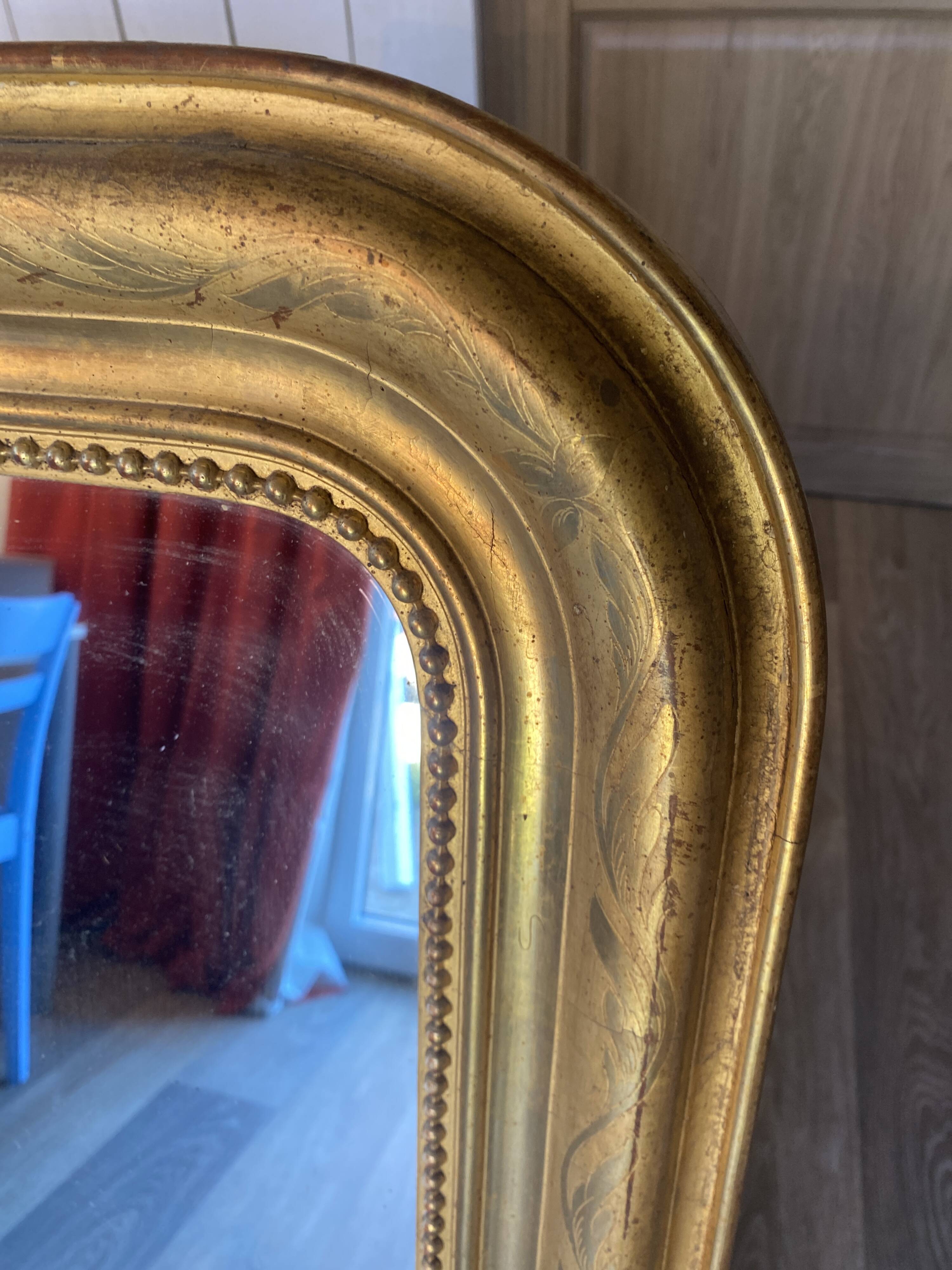 Louis Philippe gold mirror 109x78