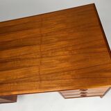 Bureau en teck design danois autoportant Gasvig Møbler vintage milieu du siècle