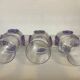 Trio de vases czech sklo union Crystal glass