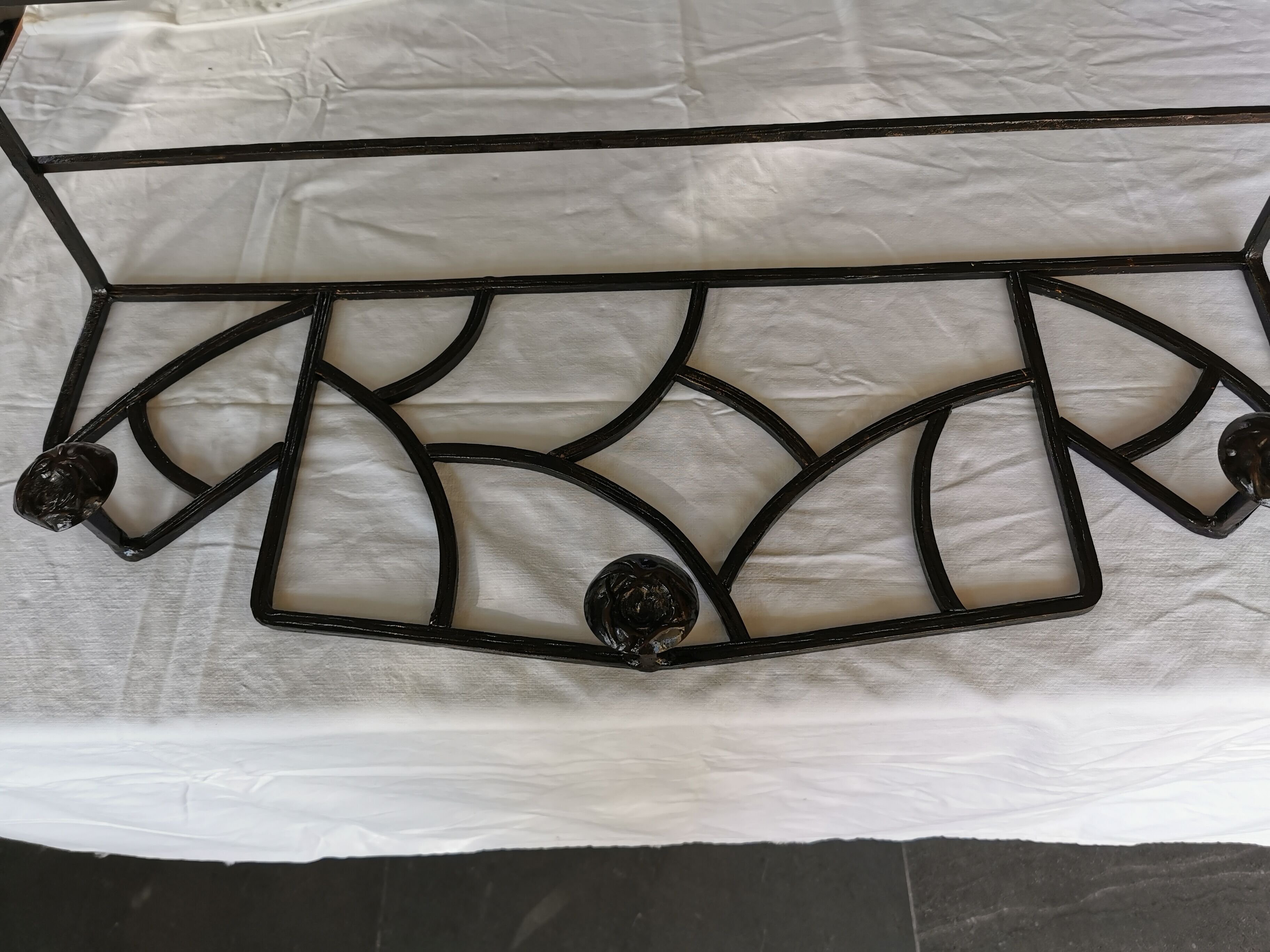 Art Deco wall wardrobe in wrought iron