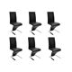 Un lot de 6 chaises design