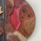 Ceramic wall decoration, 1950s-60s.