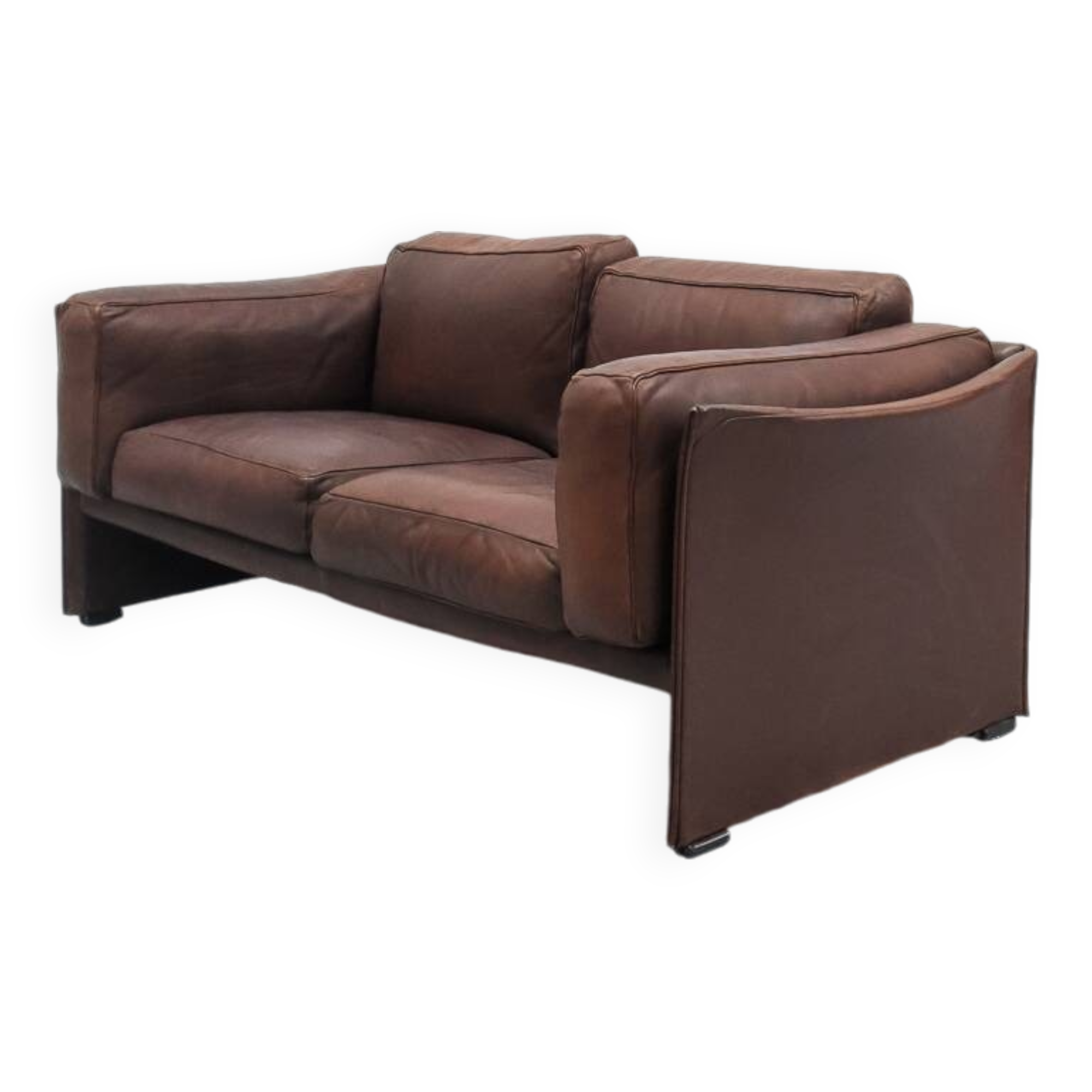 Canapé deux places Cassina 405 Duc par Mario Bellini années 1970