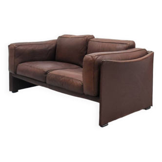 Cassina 405 Duc Two-seater Sofa by Mario Bellini 1970s