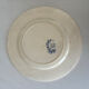 Antique blue night ironstone plate with floral pattern | Earthenware