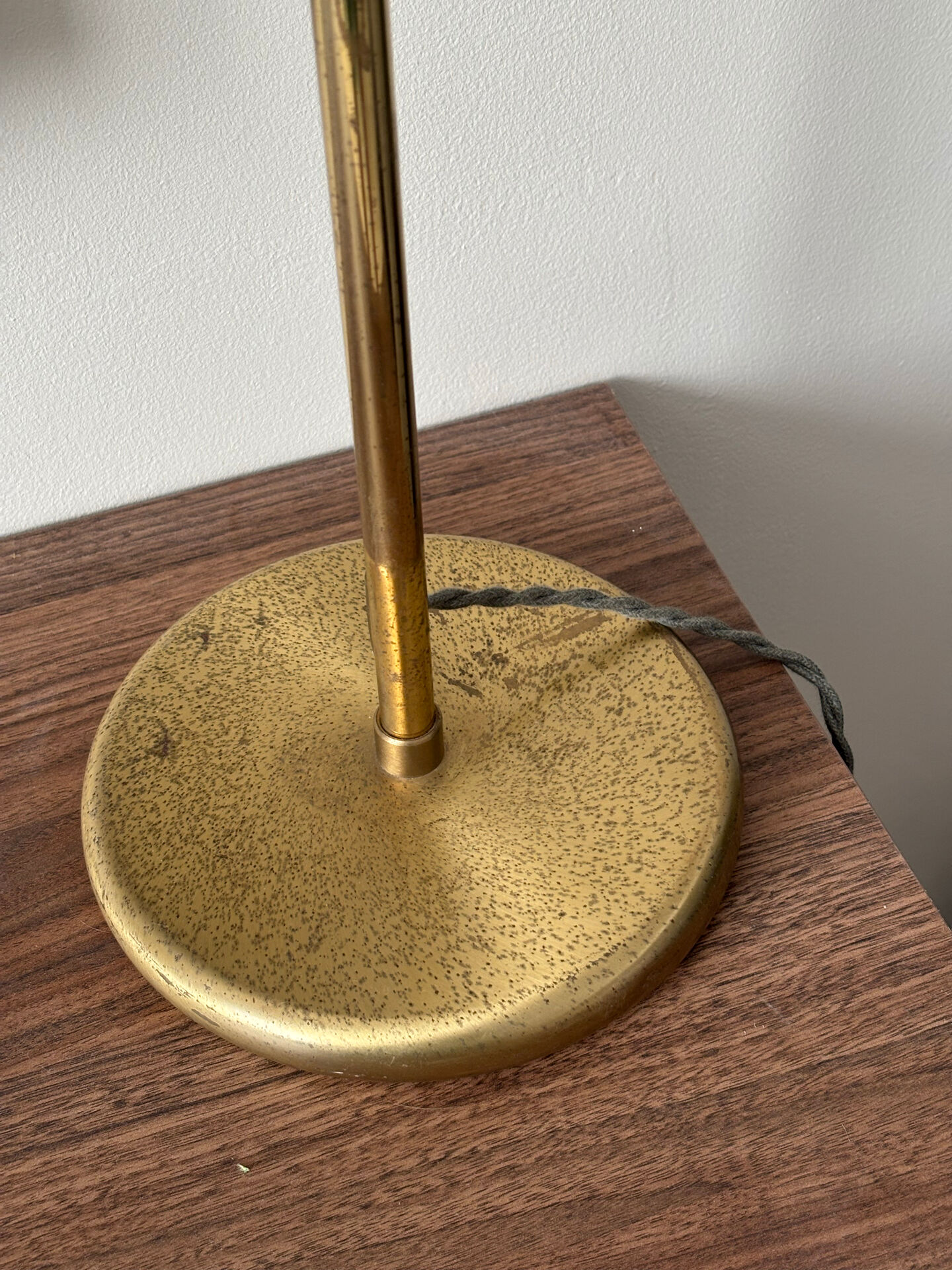 Holtkötter telescopic desk lamp in brass, Germany 1980