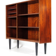 Library in rosewood book unit wall cabinet