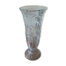 Vase verre ciselé