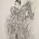 Emanuel ungaro - press sketch - fashion late 80s