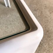 Coffee table with glass top by Peter Ghyczy for Horn Collection, 1960s