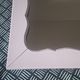 Miroir mural rectangulaire Milieu XX's cadre Rose Poudrée
