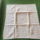 10 old damask linen napkins with monogram