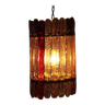 Design suspension in amber glass