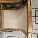 Pair of seats and a vintage ottoman 1970