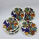 Set of 6 Villeroy & Boch Acapulco plates, 1970s