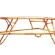 Grande table basse en rotin par Dirk van Sliedrecht pour Rohe Noordwolde.