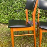 3 Scandinavian teak chairs from the 60s